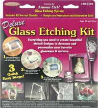 Deluxe glass etching kit