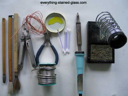 materials and tools for stained glass hooks