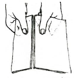 drawing showing how to break glass