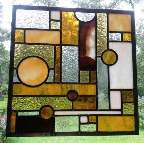 straight leaded stained glass lines