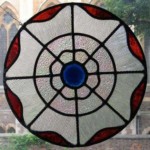 formal leaded stained glass