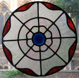 formal leaded stained glass