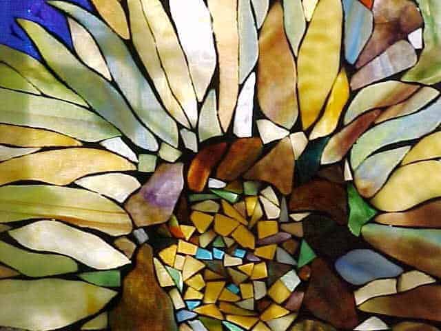 Stained glass applique