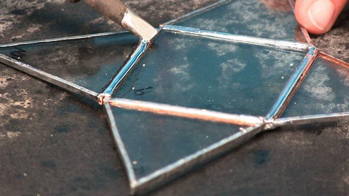 Smooth Seams when Soldering Stained Glass Copper Foil