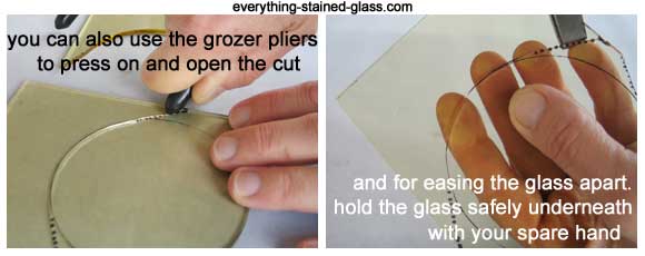 grozer pliers glass circles