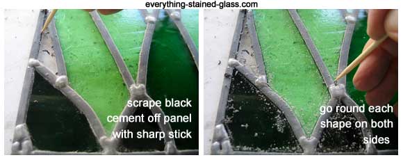 How I get a Great Black Finish on My Leaded Stained Glass Panels – Stained  Glass Designed