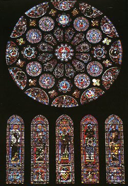 rose window at Chartres