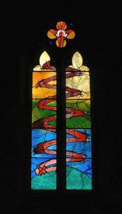 Create a simple stained-glass design that symbolizes the divine