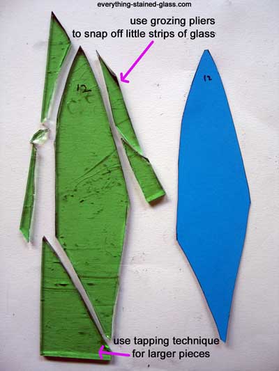 HOW TO CUT STAINED GLASS FOR MOSAICS  Easy step-by-step to get you  started! Tools, cutting, tips! 