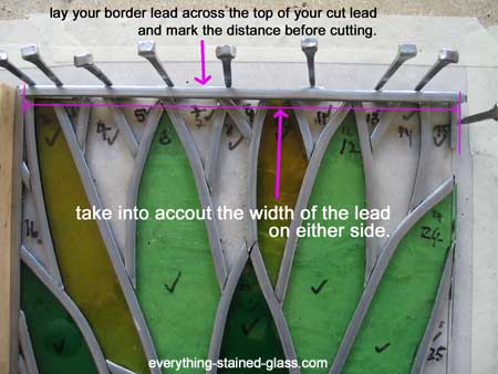 how to measure border lead