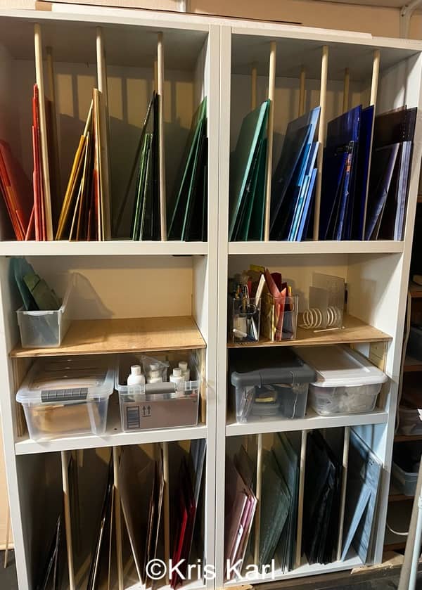 Plate glass best sale storage racks