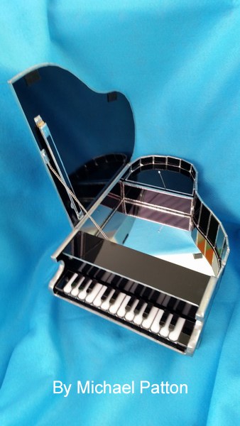 3D piano for stained glass inspiration 