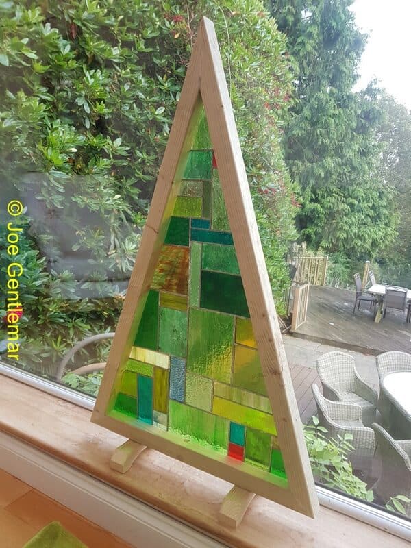 glass christmas tree