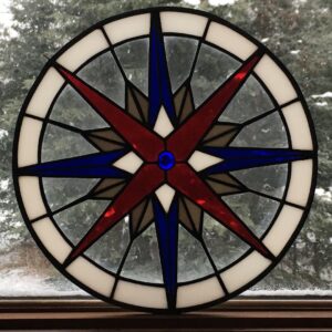 circular stained glass star