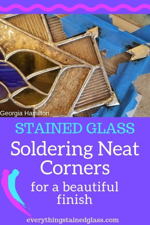 Smooth Seams when Soldering Stained Glass Copper Foil