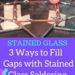 soldering to cover gaps in stained glass