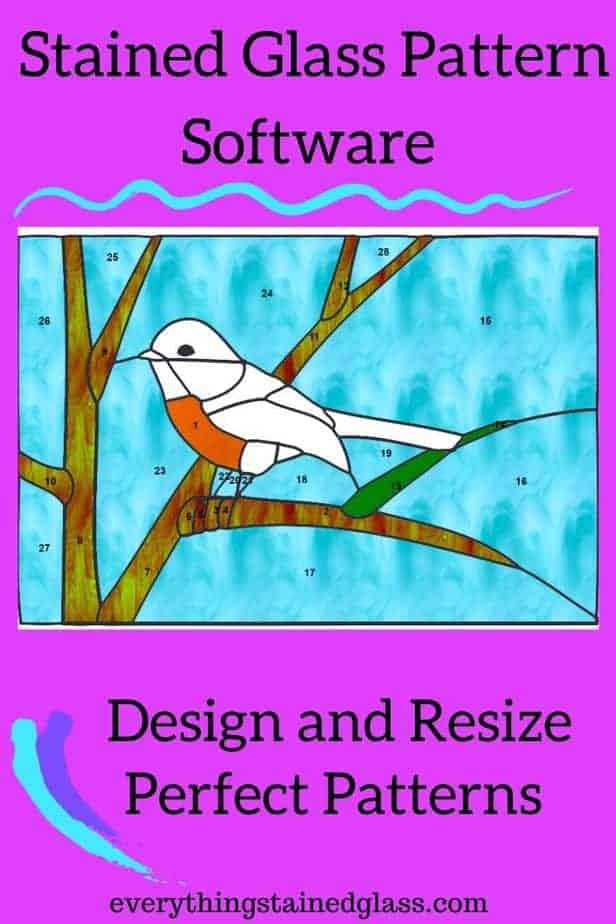 Stained glass pattern software design and resize perfect patterns.