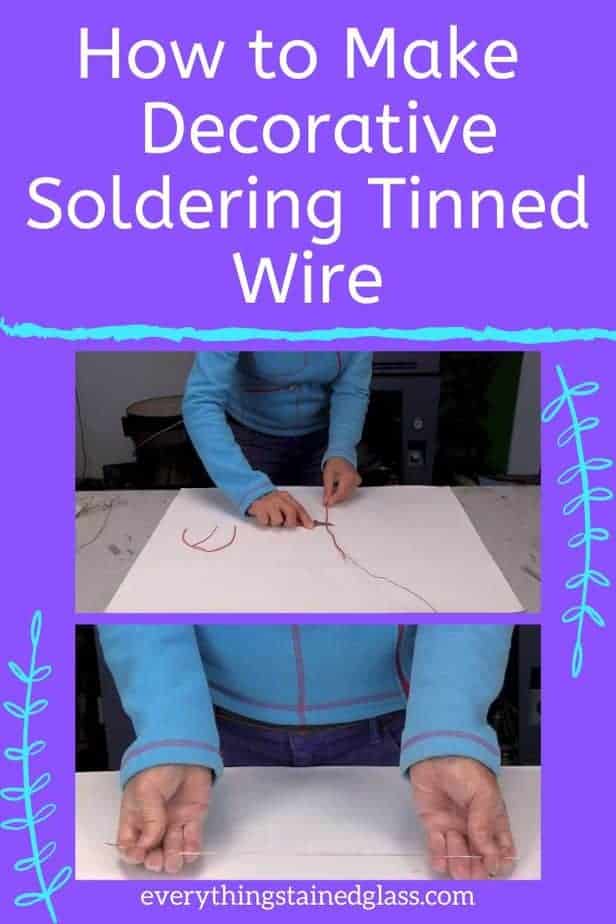 Tinning Copper Wire for Stained Glass Add Detail