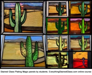 plated stained glass from online course
