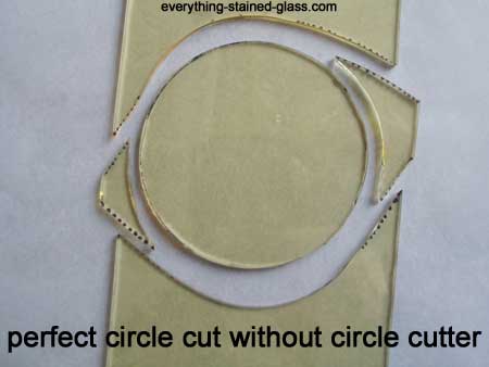 How to cut glass circles