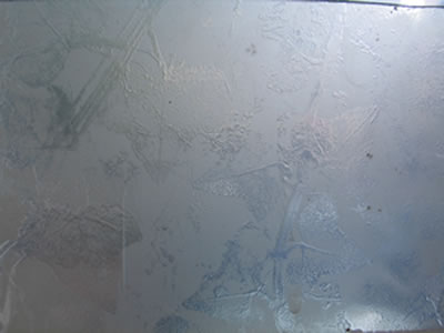 etched and abraded glass