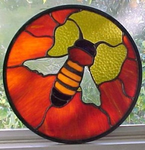 stained glass bee