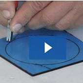 cutting glass circles