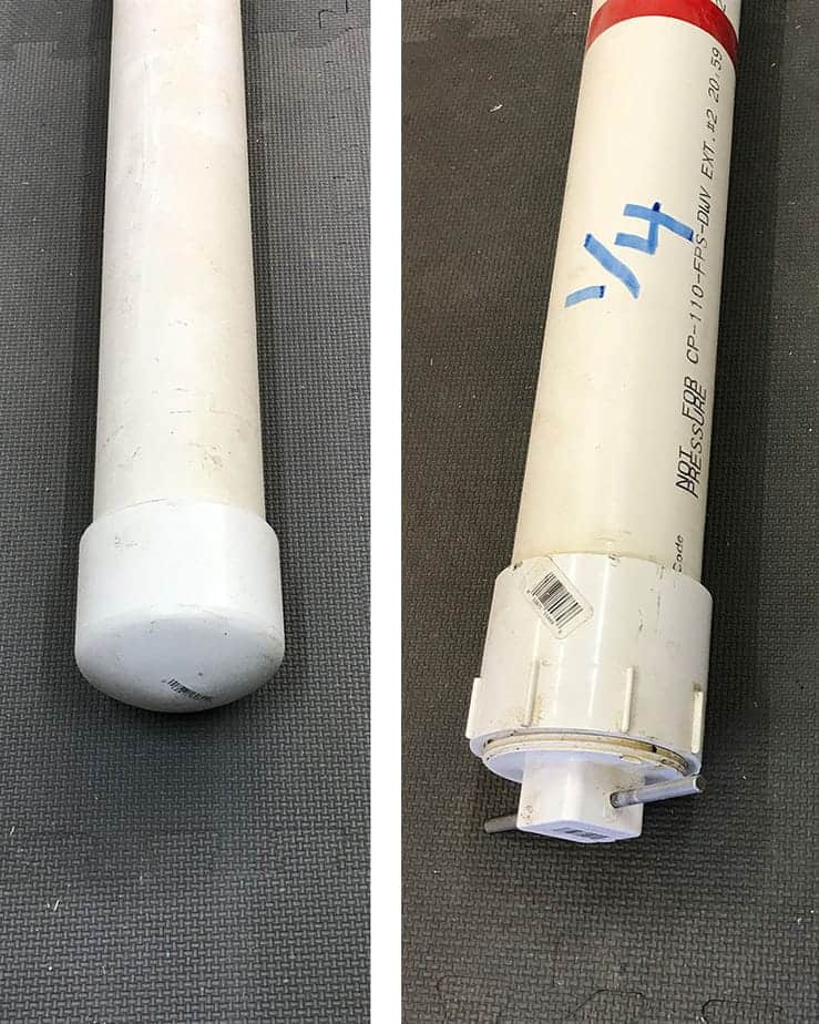 pvc pipe used for storing lead came