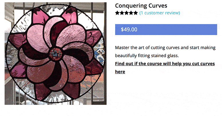 cutting stained glass course
