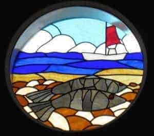 round stained glass window