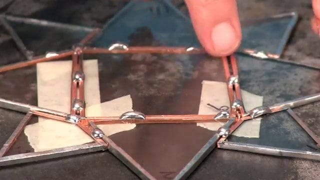 How to Solder over Gaps in Stained Glass Copper Foil
