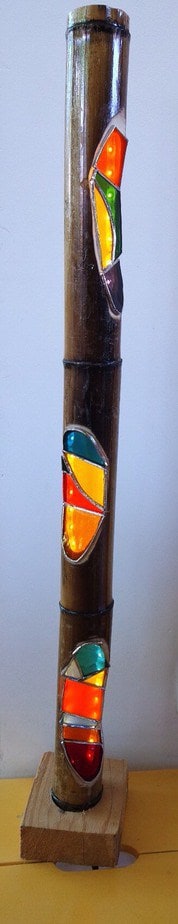 stained glass lamp bases