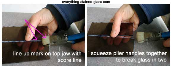 using cut running pliers